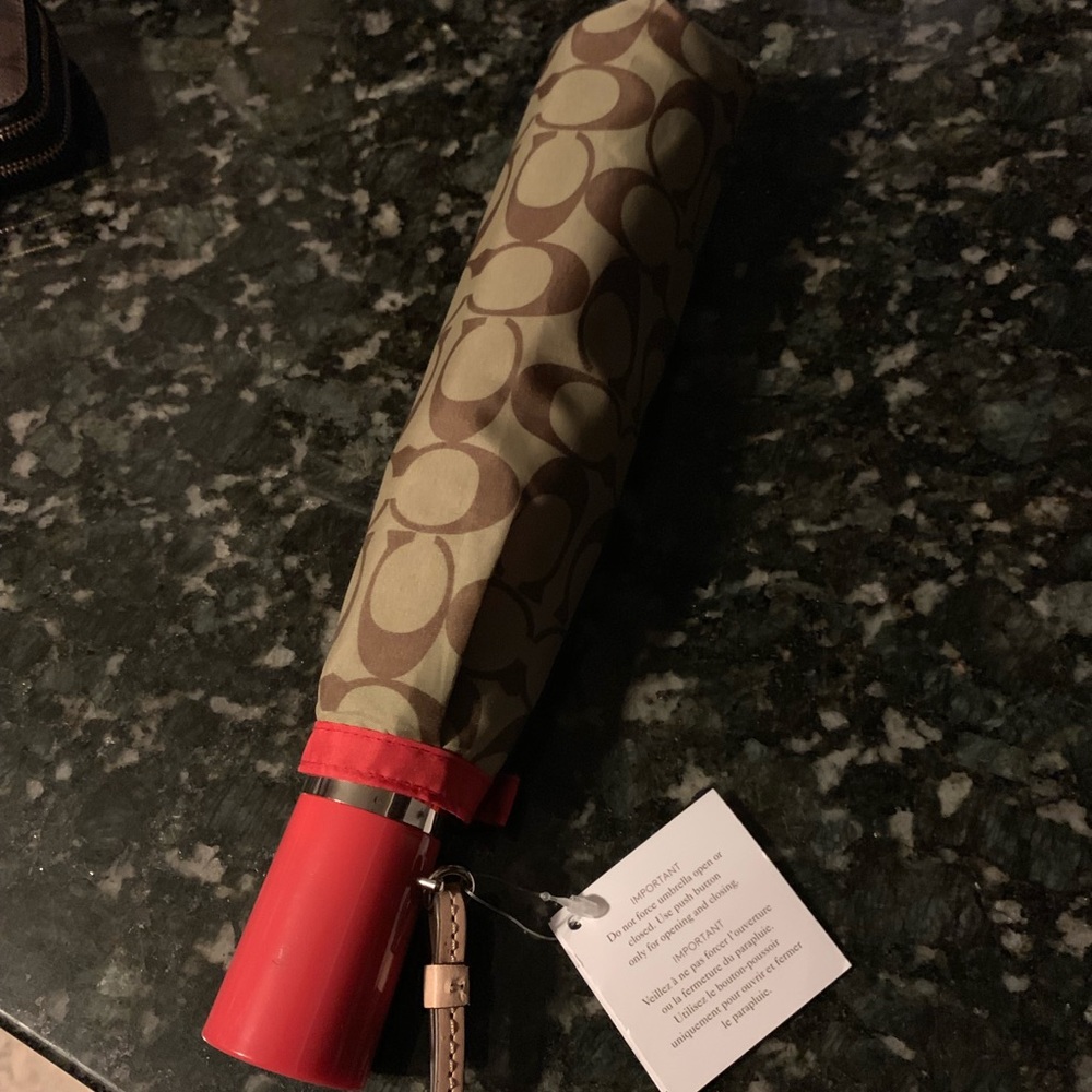 BNWT Authentic Coach umbrella
